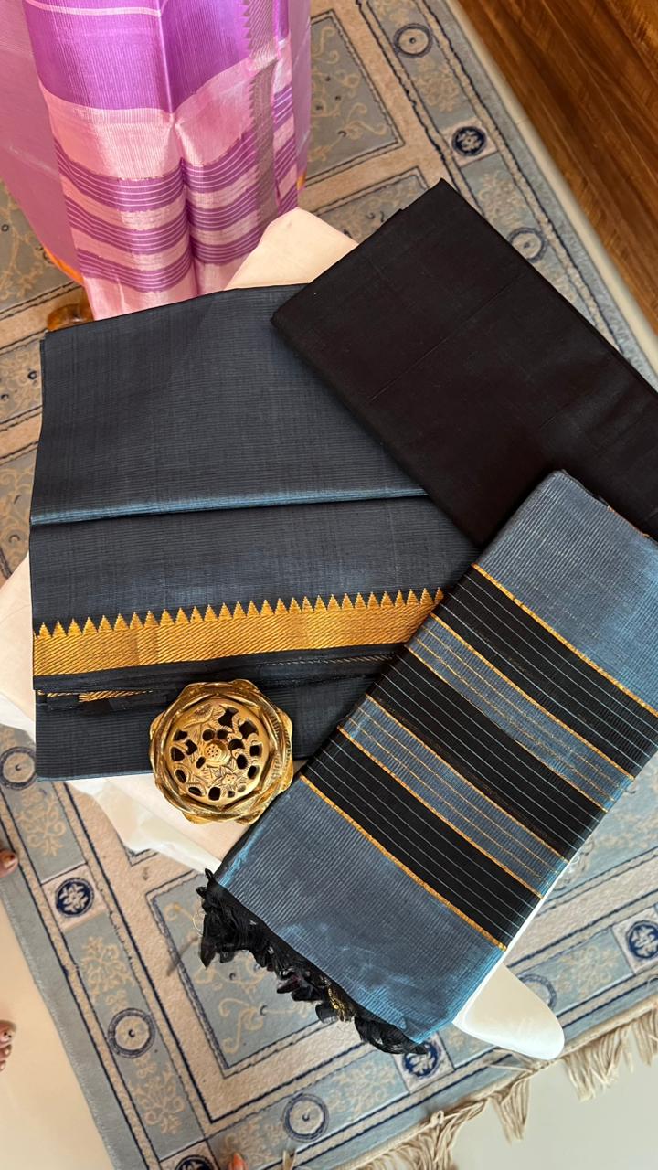 Mangalgiri Silk Cotton Salwar Set - 15-04-04-11 (Laksh)