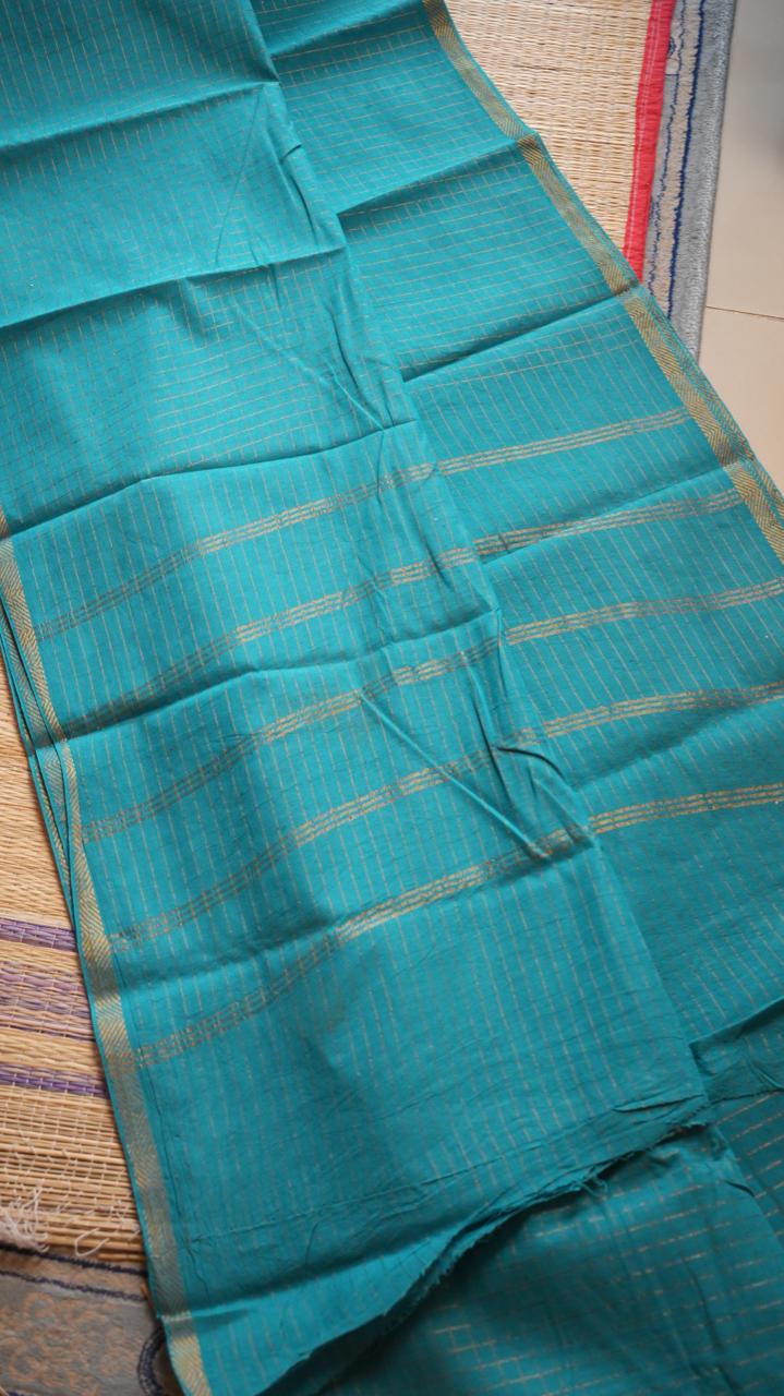 Madurai Cotton Kattam Saree -11-04F-01-03 (STUDIO CERULEAN)