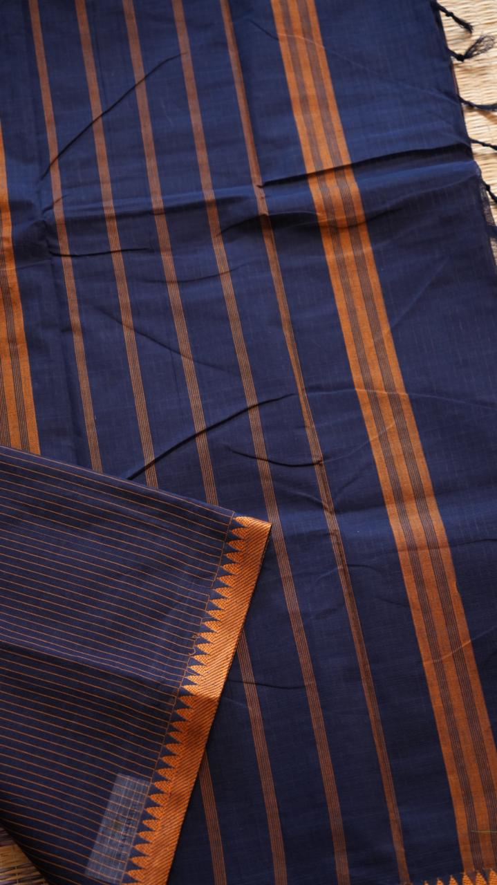 Pure Kanchi Cotton saree - 01-03-02-07 (INDANTHRENE)