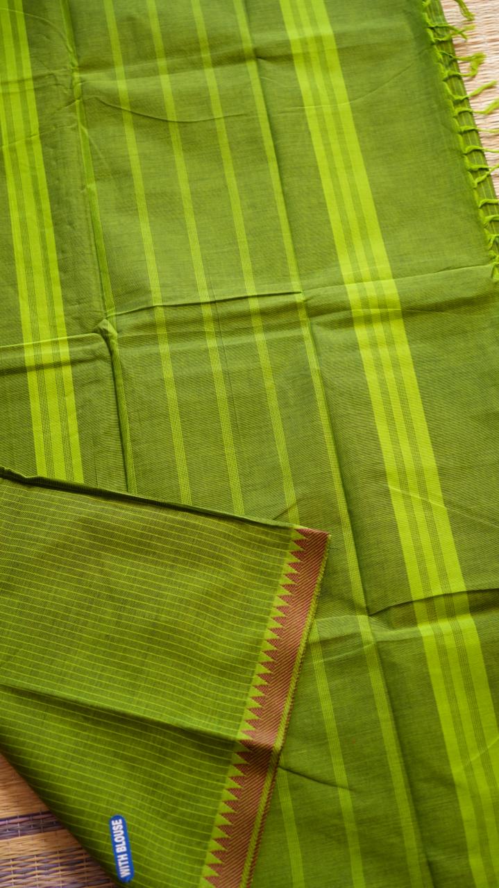 Pure Kanchi Cotton saree - 01-03-02-09 (MANTIS)
