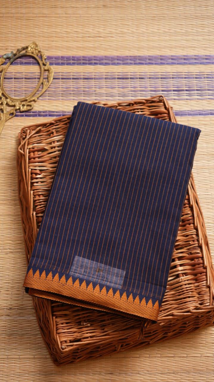 Pure Kanchi Cotton saree - 01-03-02-07 (INDANTHRENE)