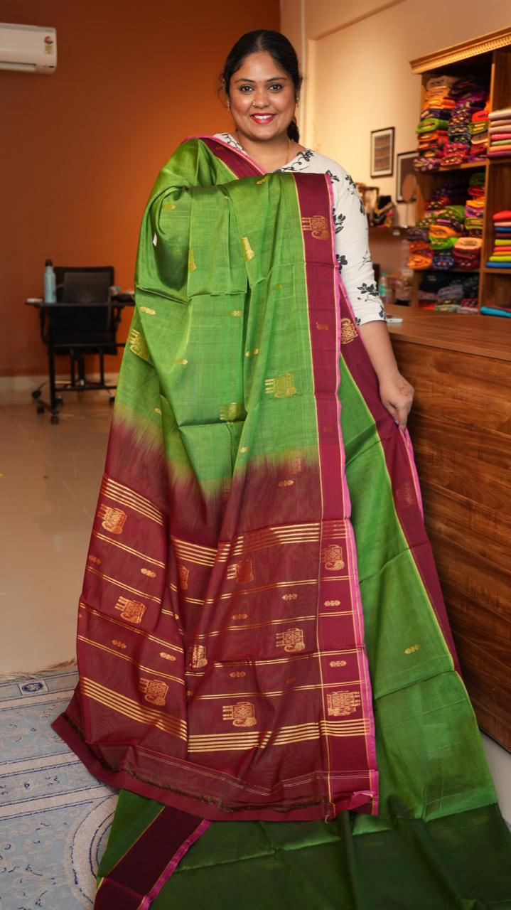 Devendra 10.5 Yards Madisar - 12-11C-06-10.5Y-01 (VETRILAI)