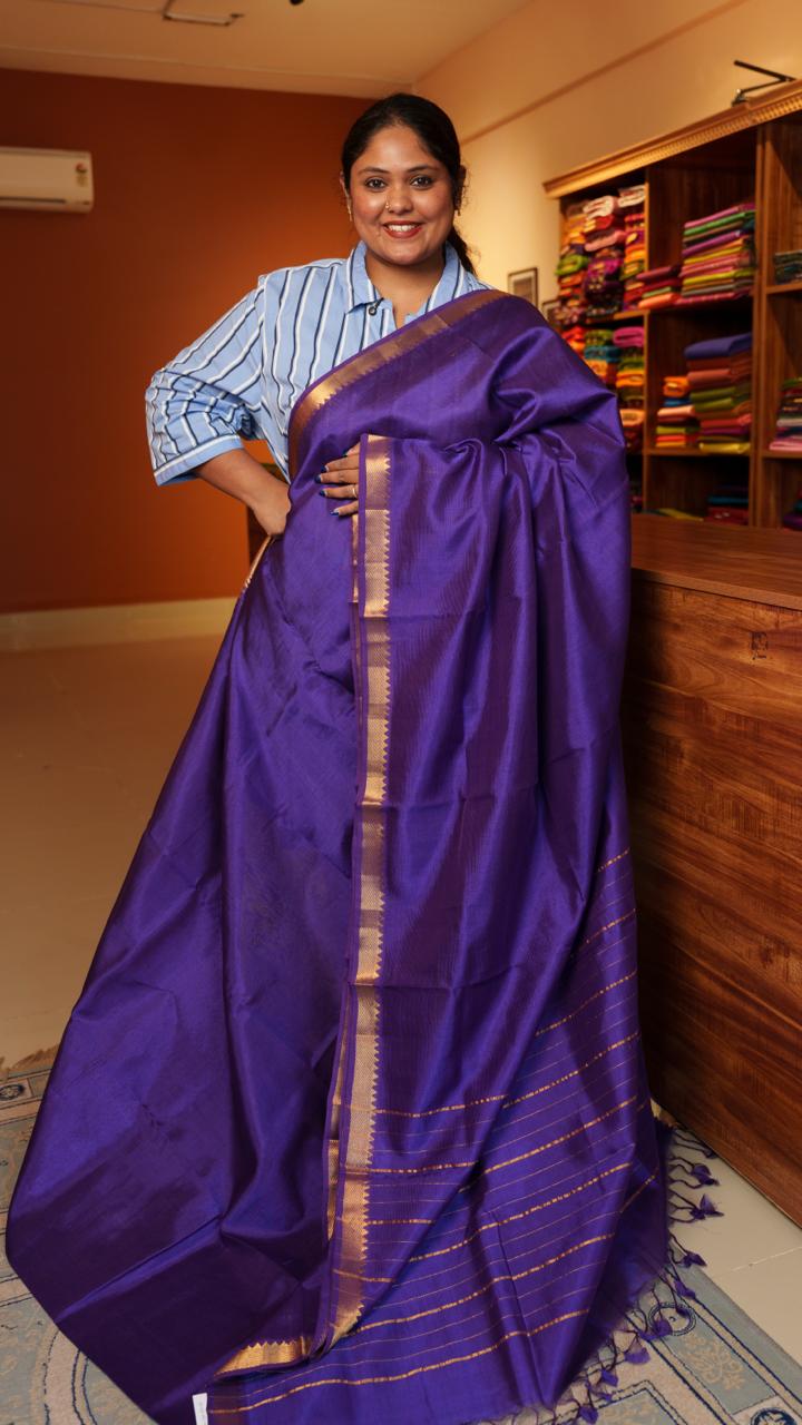 Mangalgiri Silk Cotton Saree - 15-05-02-05 (CALLA LILLY)