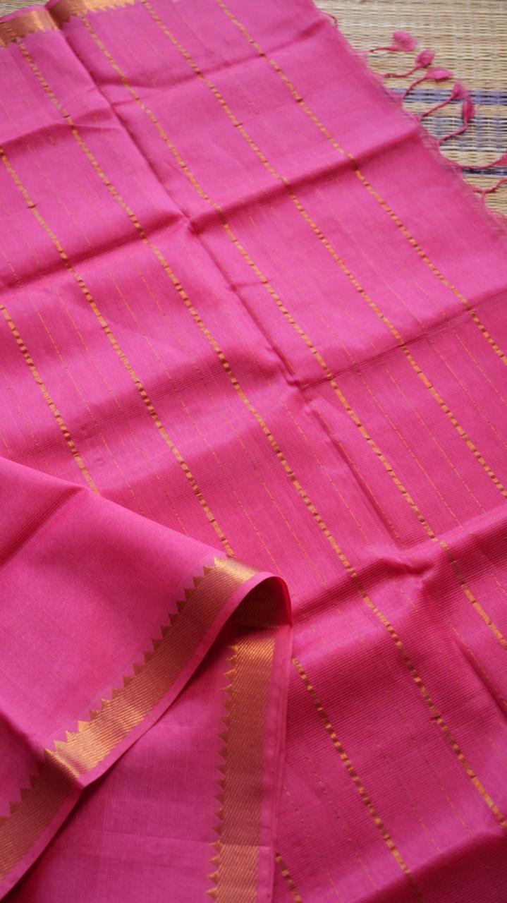Mangalgiri Silk Cotton Saree - 15-05-02-09 (SURFINIA BLUE)