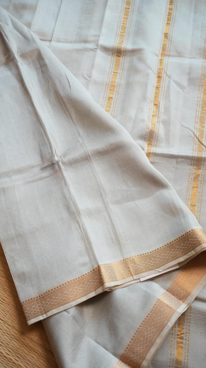 Mangalgiri Silk Cotton Saree - 15-05-02-15 (IVY GENRANIUM)
