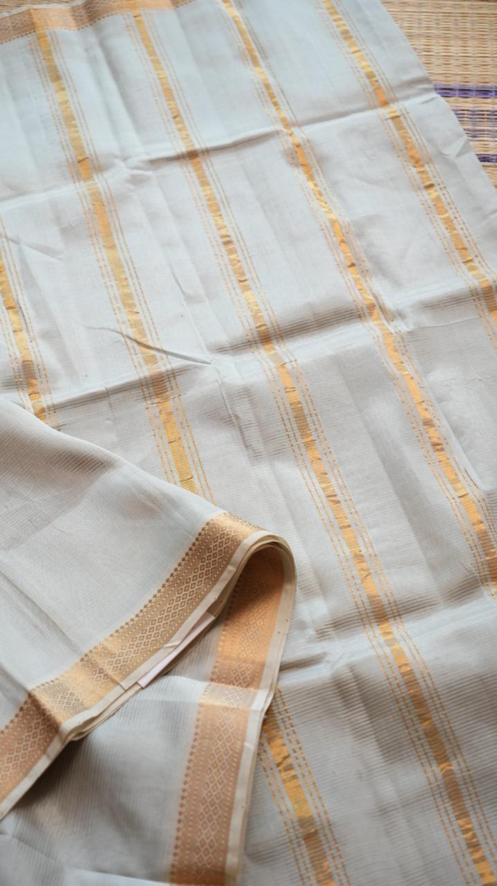 Mangalgiri Silk Cotton Saree - 15-05-02-15 (IVY GENRANIUM)