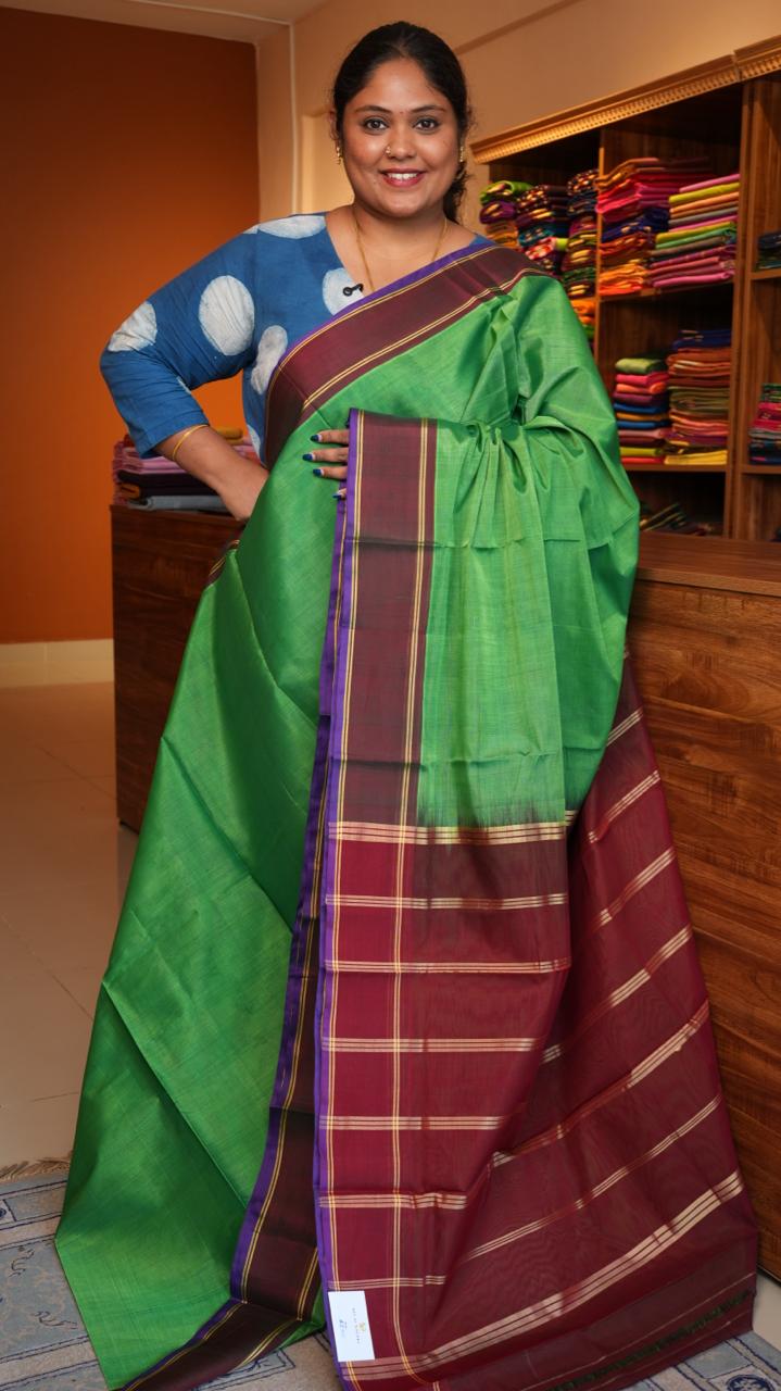 Devendra 6.25 Yards Saree  - 11-05C-01-6.25Y-01 (MURUNGAI ILAI)