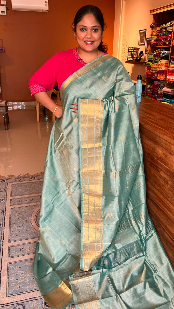 Mangalgiri Kanchi Border Saree - 15-04-03-07