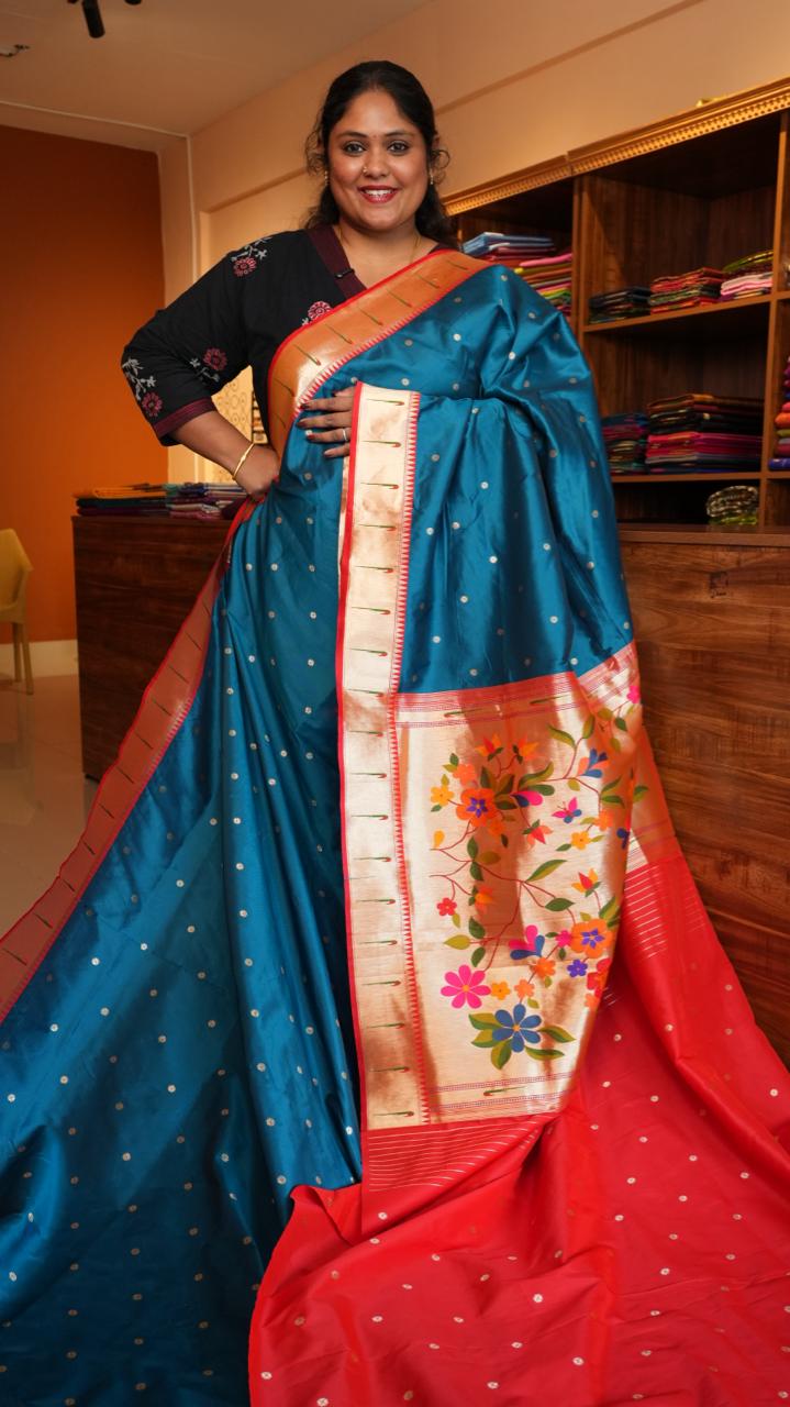 Paithani Semi Silk Sarees - 44-05-02-02 (MEHROZI)