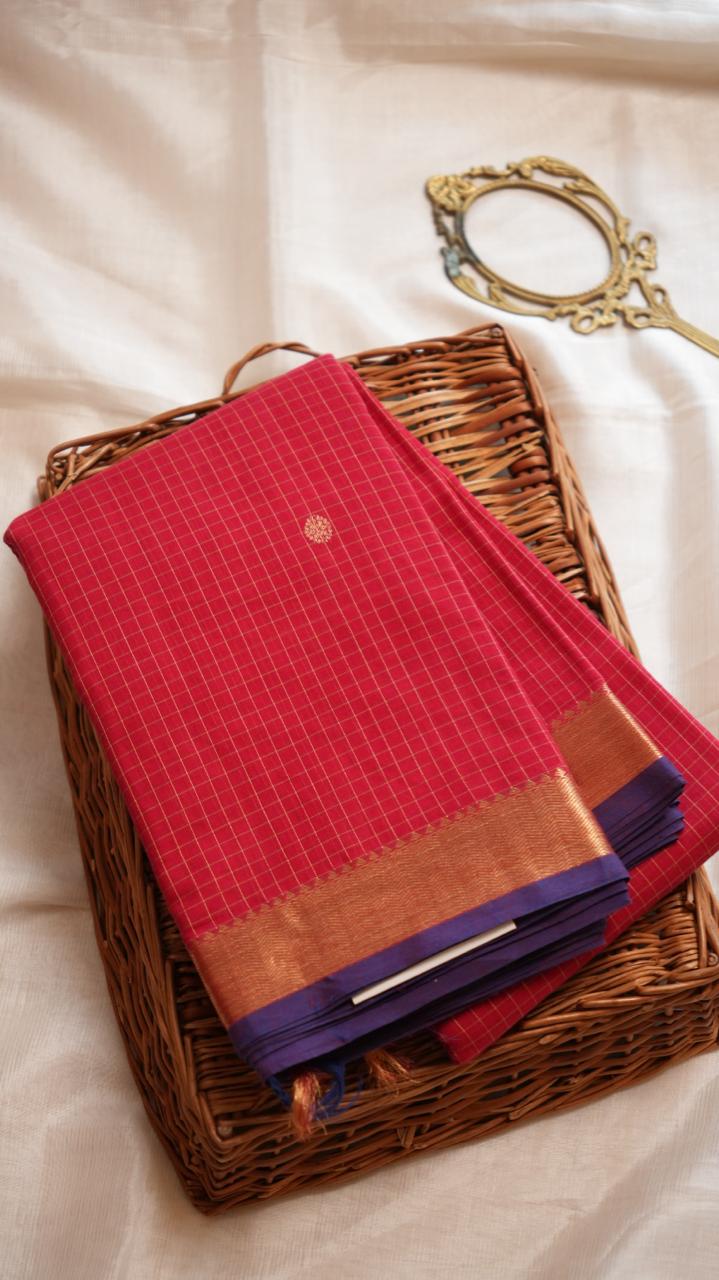 Grand Kanchi Cotton Sarees - 01-03-20-PCS-01 ( SEVVARALI)