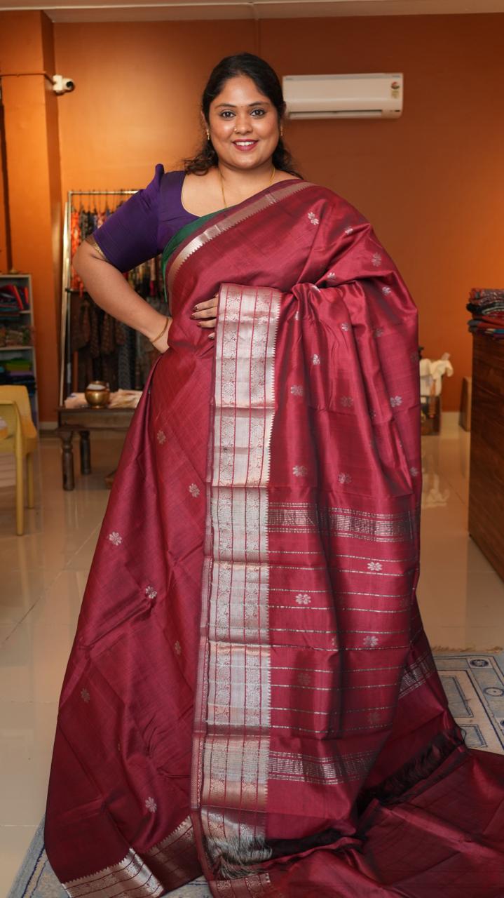 Mangalgiri Kanchi Border Saree - 15-04-03-11 (GORINTAKU)