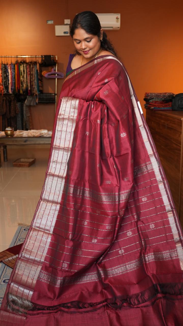 Mangalgiri Kanchi Border Saree - 15-04-03-11 (GORINTAKU)