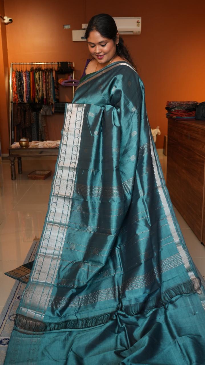 Mangalgiri Kanchi Border Saree - 15-04-03-02 ( NEMALI KANTHAM)