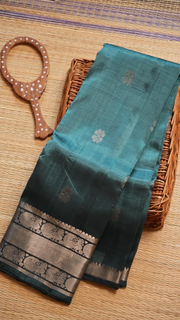 Mangalgiri Kanchi Border Saree - 15-04-03-02 ( NEMALI KANTHAM)