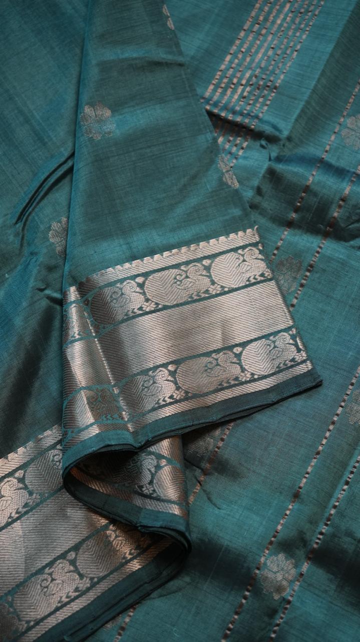 Mangalgiri Kanchi Border Saree - 15-04-03-02 ( NEMALI KANTHAM)