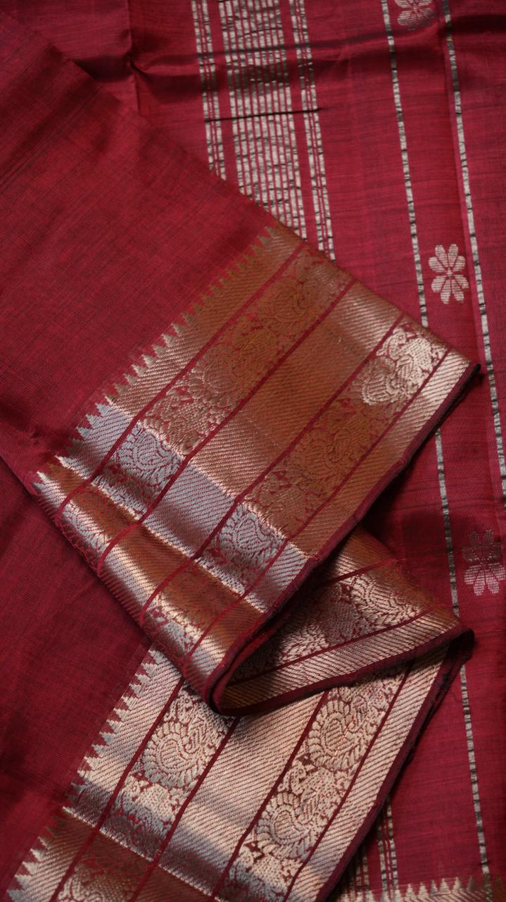 Mangalgiri Kanchi Border Saree - 15-04-03-11 (GORINTAKU)