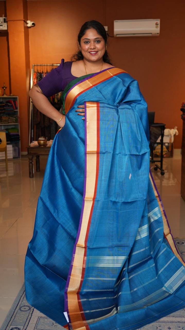 Devendra 7 Yards Saree - 11-03-07-7Y-01 (ANANDA NEELAM)
