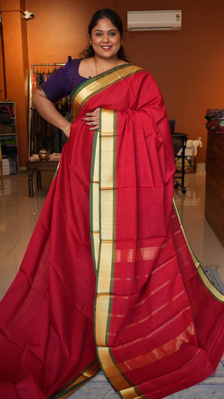 Devendra 7 Yards Saree - 11-02B-7Y-09-01 (GUNDU MILAGAI)
