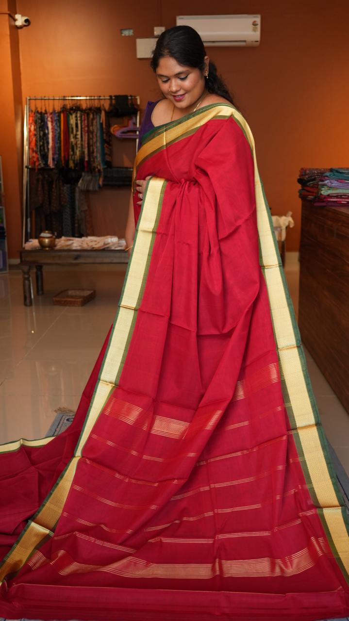 Devendra 7 Yards Saree - 11-02B-7Y-09-01 (GUNDU MILAGAI)