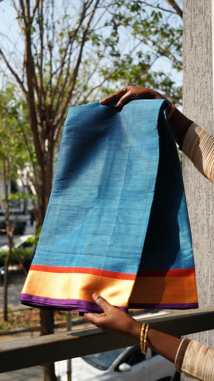 Devendra 7 Yards Saree - 11-03-07-7Y-01 (ANANDA NEELAM)