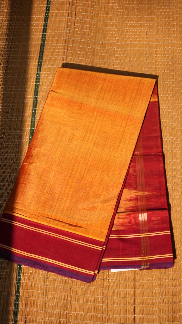 Devendra 6.25 Yards Saree - 11-02B-6.25Y-01-08 (MANJAL)