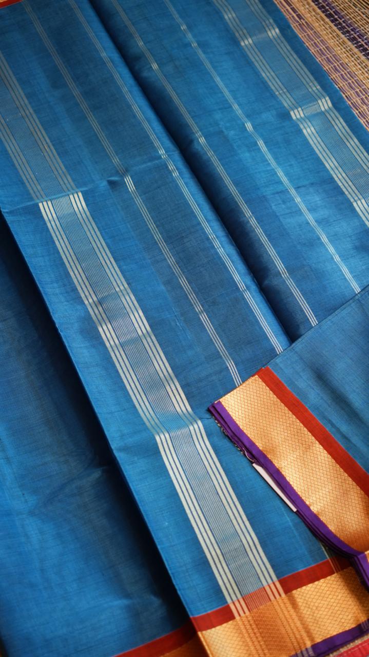 Devendra 7 Yards Saree - 11-03-07-7Y-01 (ANANDA NEELAM)