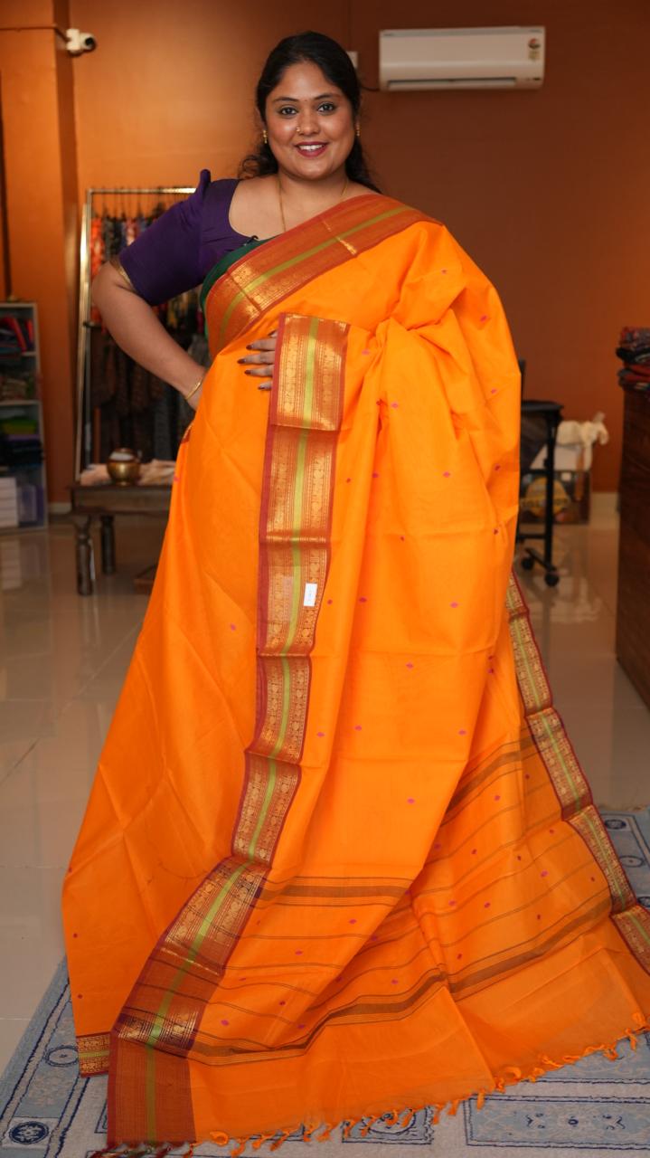 Kanchi Cotton Saree - 01-03-03-18 (SENTHOORAM)