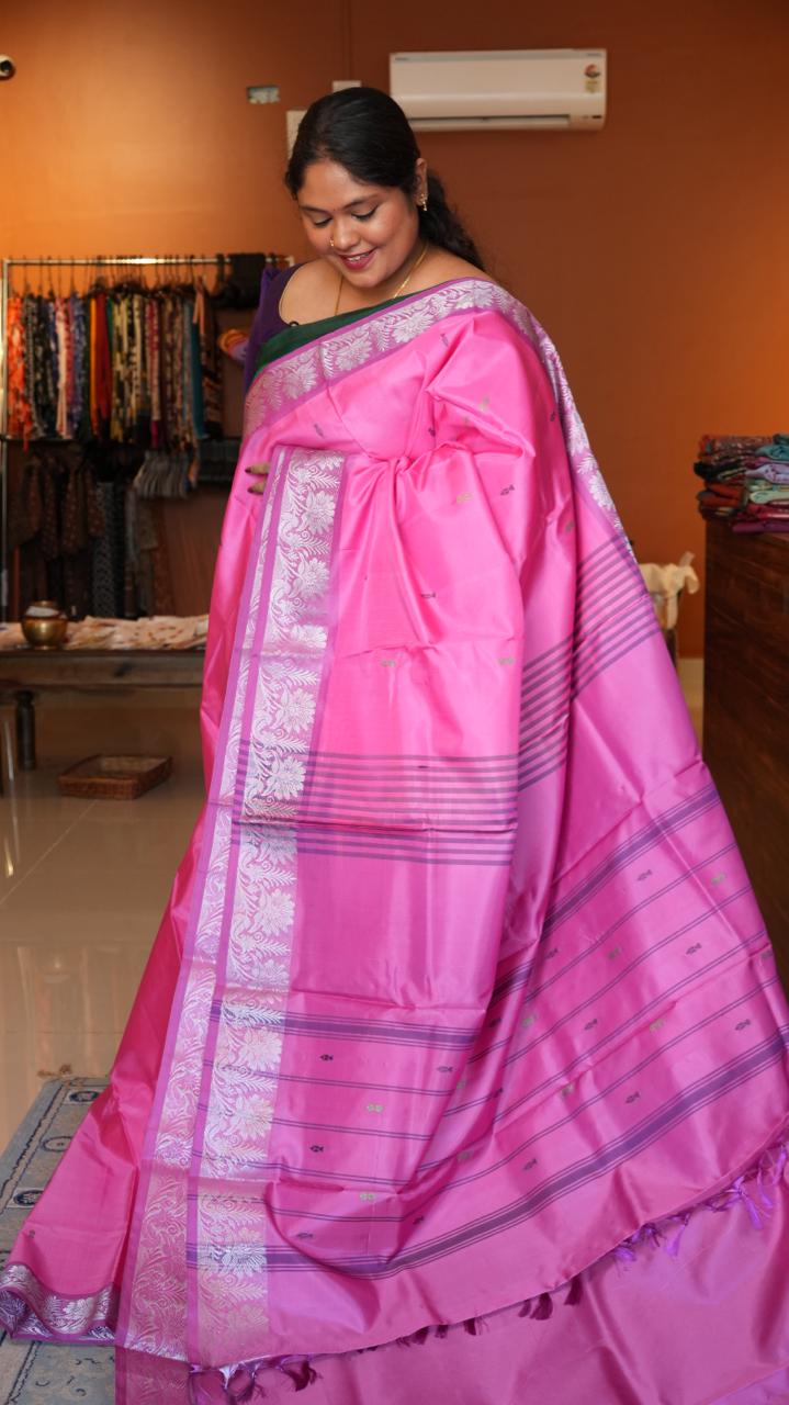 Chinnalampattu 6 Yards Saree - 03-08-02-14 (ROSY ENCHANT)