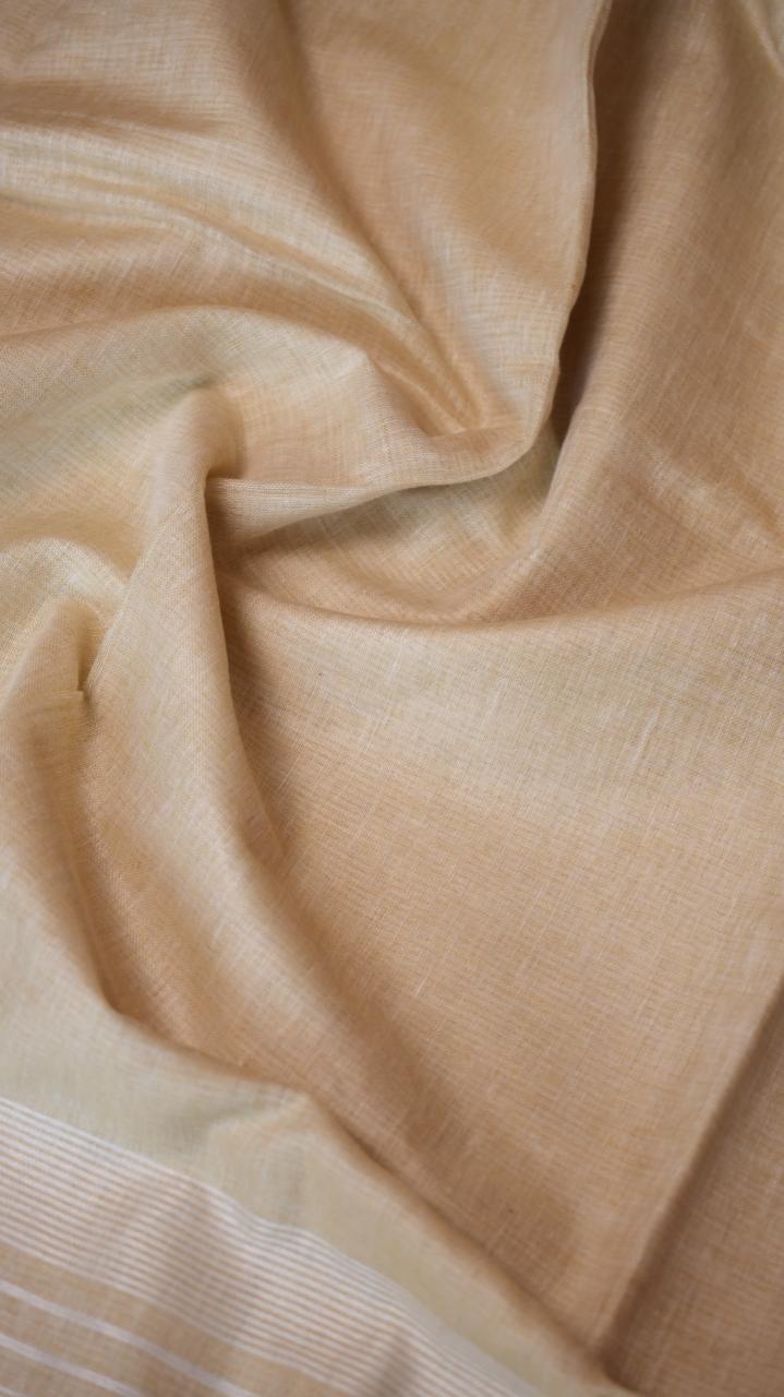 Baghalpuri Pure Linen Saree - 06-06-01-15 (BELLE)