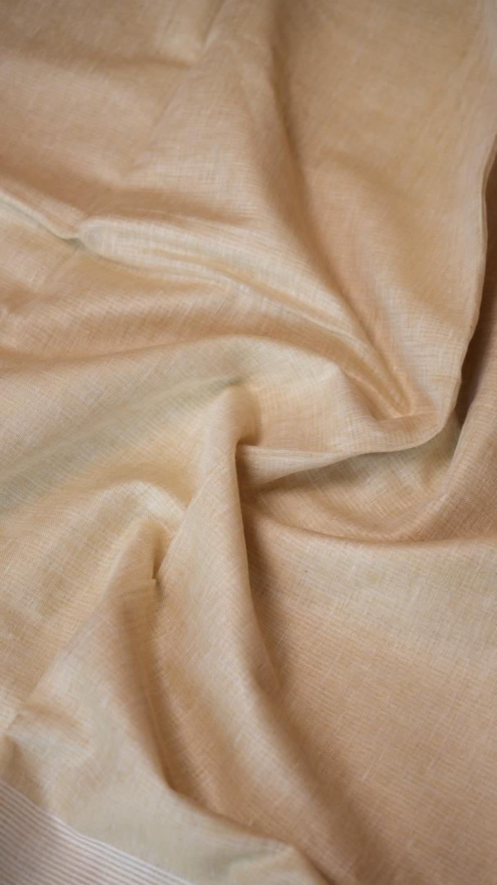 Baghalpuri Pure Linen Saree - 06-06-01-15 (BELLE)