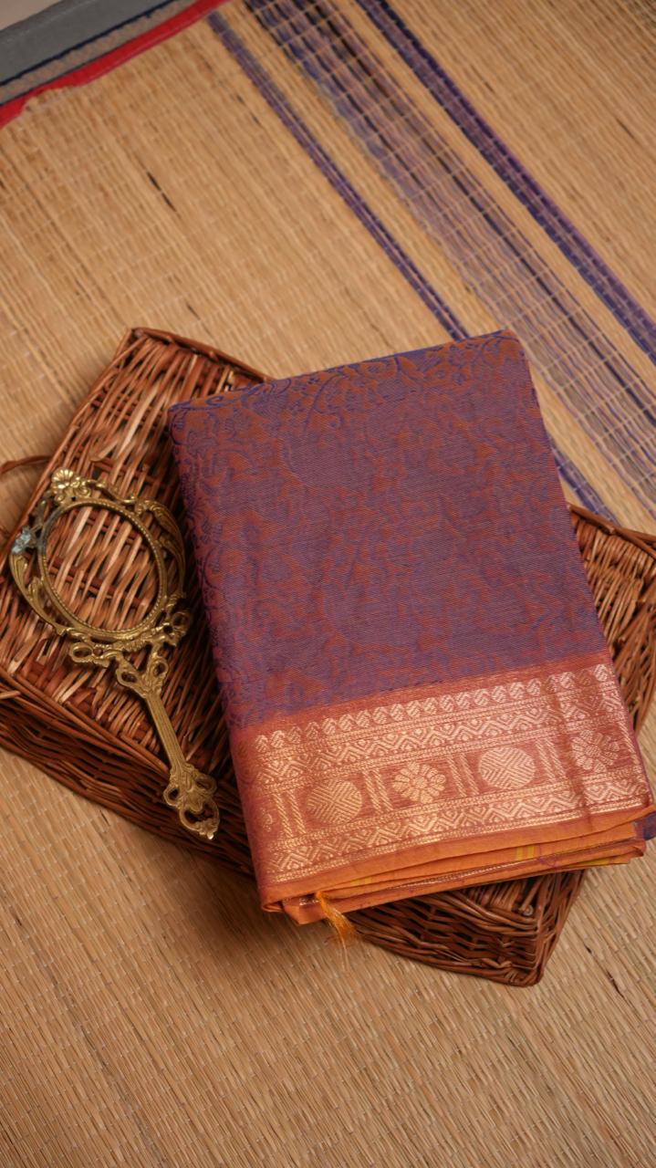 Kanchi Cotton Saree - 01-03-06-PCS-31 & 01-09B-05-29 (COMBO 1 - OONJAL)