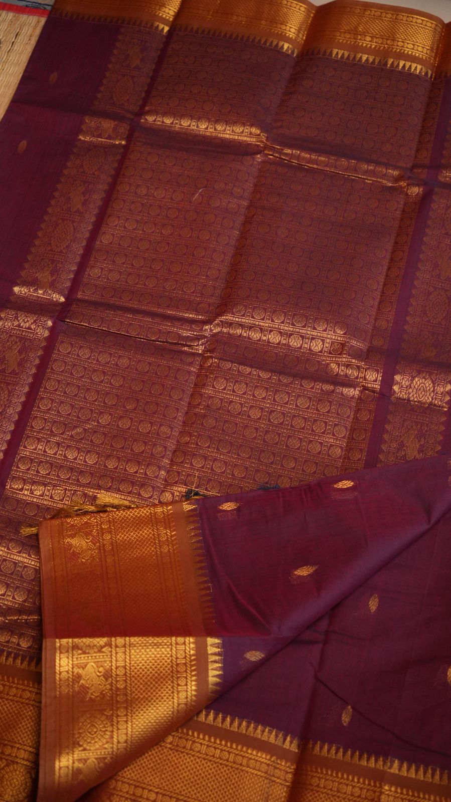 Kanchi Cotton Saree - 01-03-06-PCS-22 & 01-09B-05-33 (COMBO 4 - NICHAYATHARTHAM)