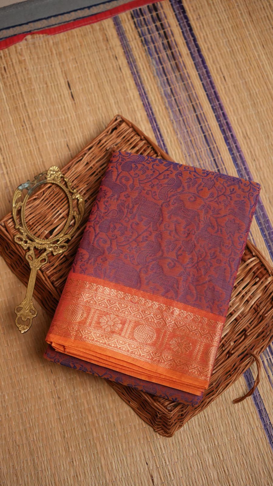 Kanchi Cotton Saree - 01-03-06-PCS-27 & 01-09B-05-17 (COMBO 5 - MUHURTHAM)