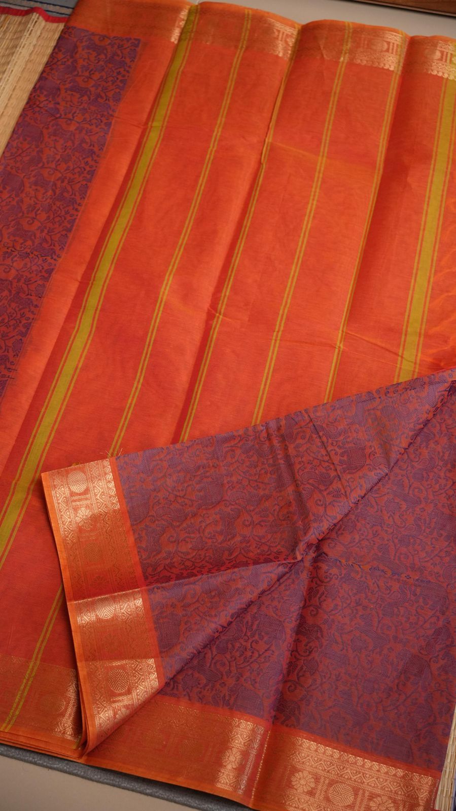 Kanchi Cotton Saree - 01-03-06-PCS-27 & 01-09B-05-17 (COMBO 5 - MUHURTHAM)