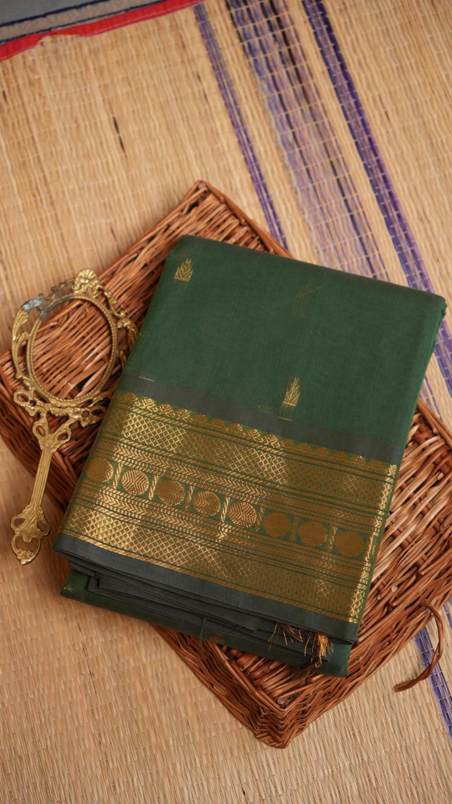 Kanchi Cotton Saree - 01-03-06-PCS-27 & 01-09B-05-17 (COMBO 5 - MUHURTHAM)