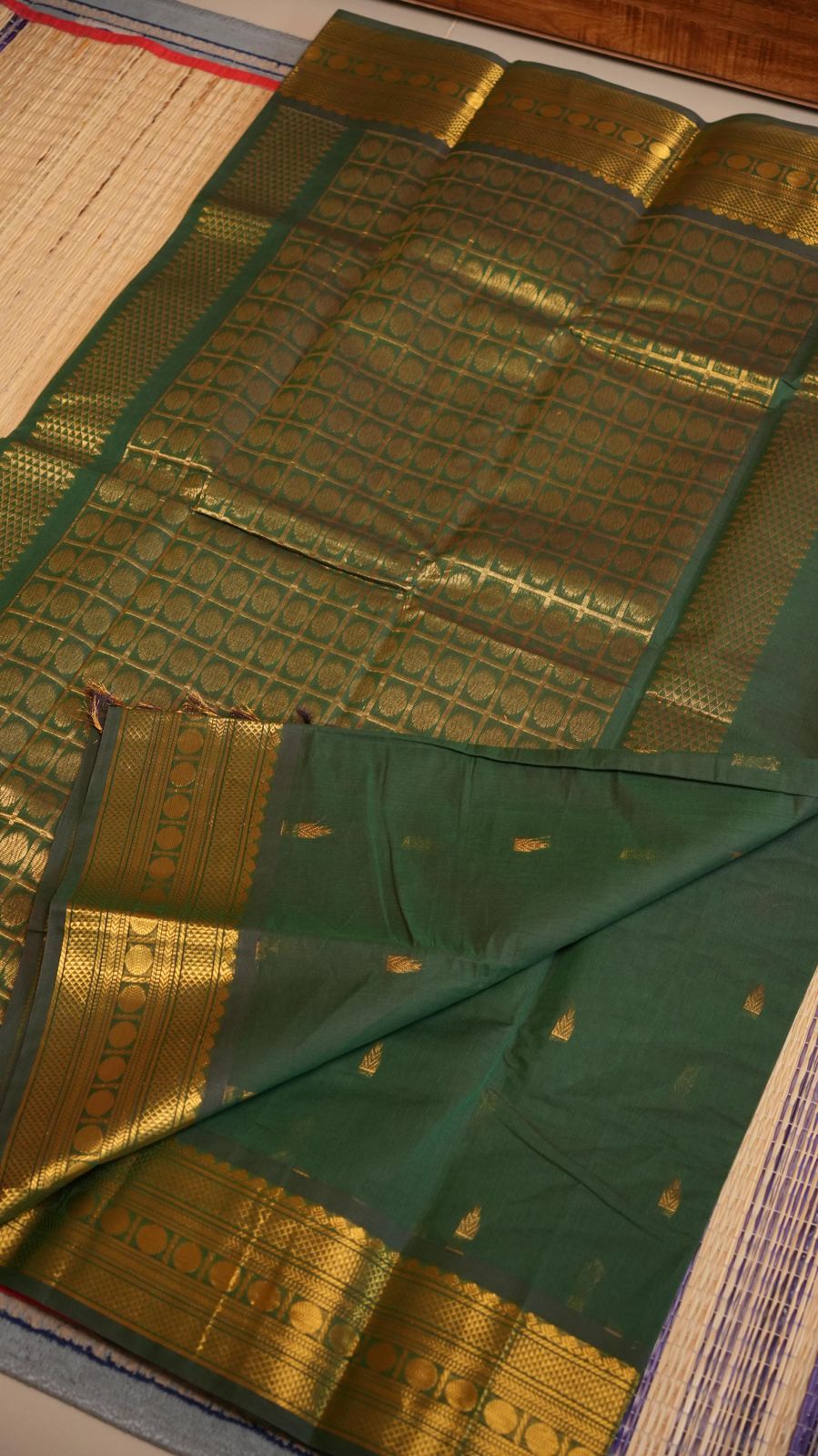 Kanchi Cotton Saree - 01-03-06-PCS-27 & 01-09B-05-17 (COMBO 5 - MUHURTHAM)
