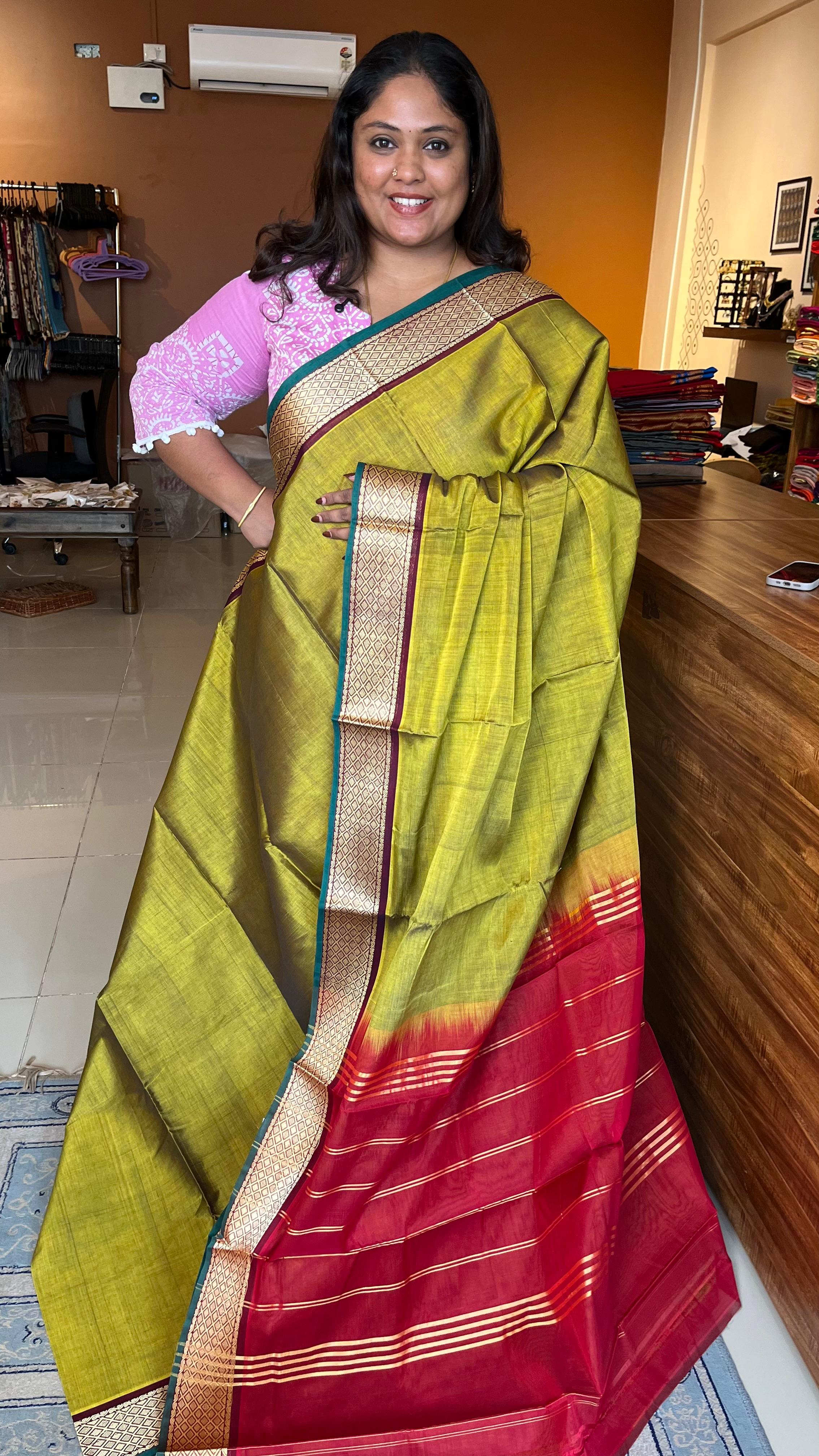 Devendra 7 Yards Saree -11-06E-02-7Y-01 (Diamond Border)