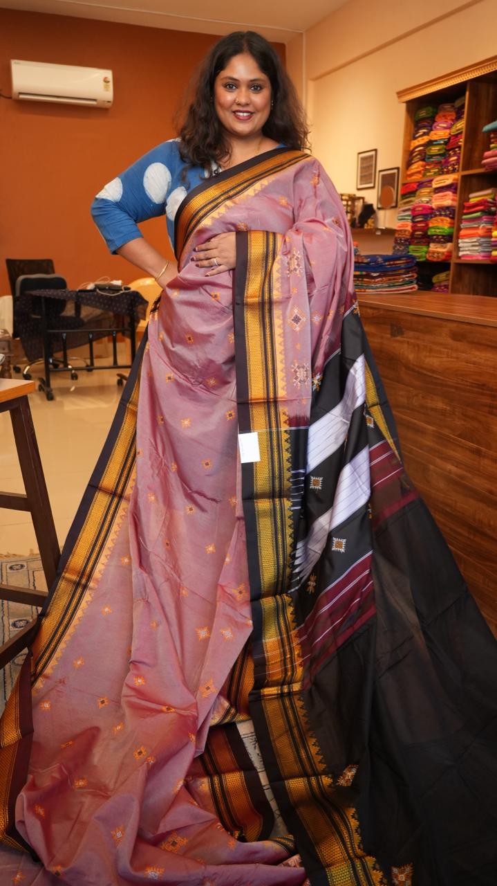Kasuti Ilkal Saree -44-06-02-02 (HEATHER NOIR)