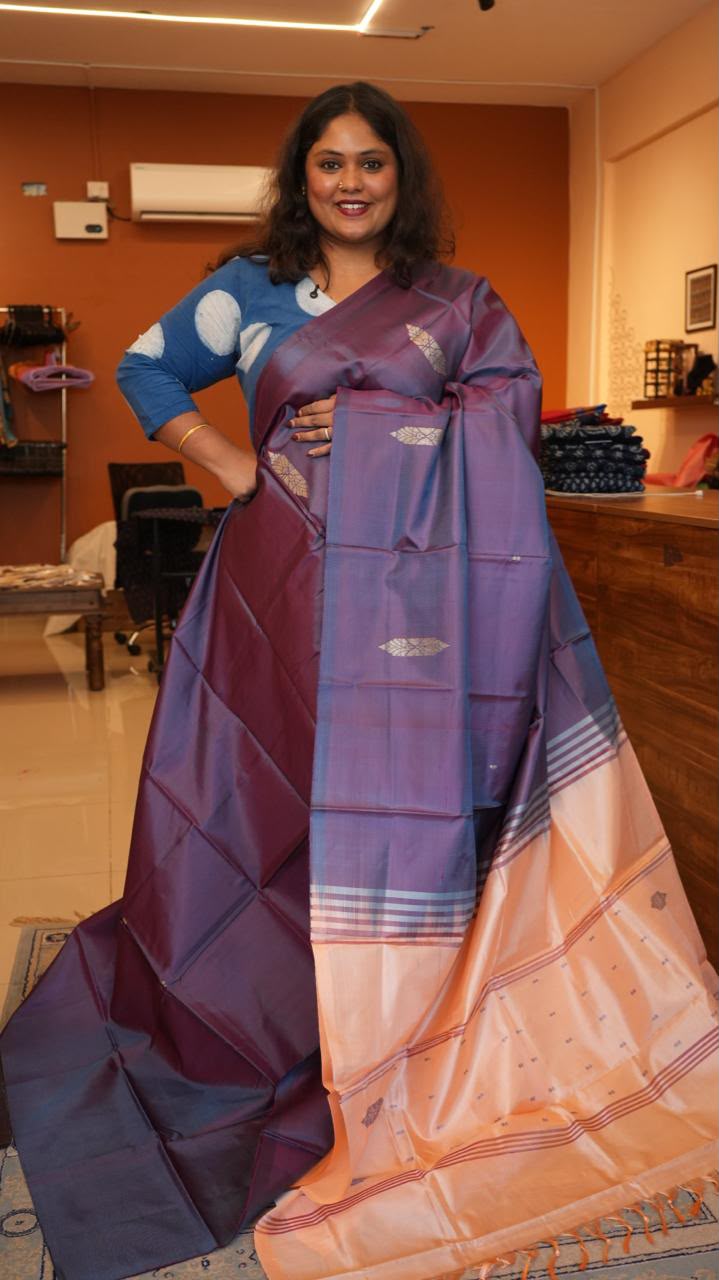 Chinnalampattu 6 Yards Saree - 03-06-01-07 (DUSKY ORCHID)