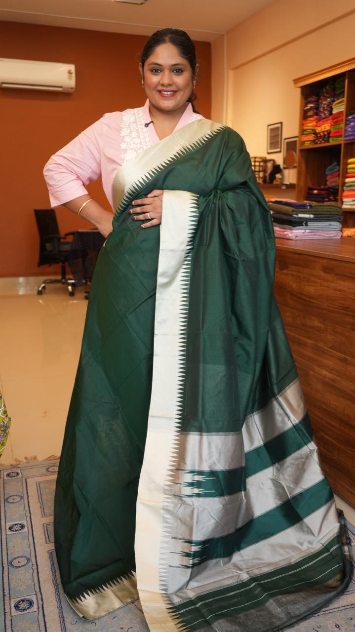 Kasuti Ilkal Saree -44-06-05-01(FOREVER FOREST)
