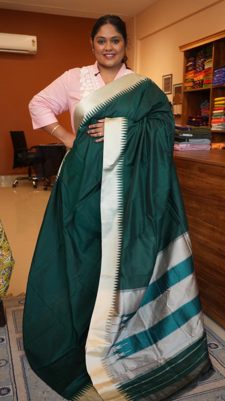 Kasuti Ilkal Saree -44-06-05-06 (ICONIC EMERLAD)