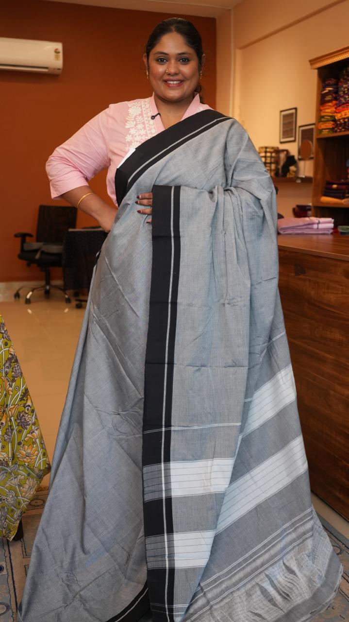 Ilkal Cotton Saree -44-06-04-01 (DECCAN STONE)