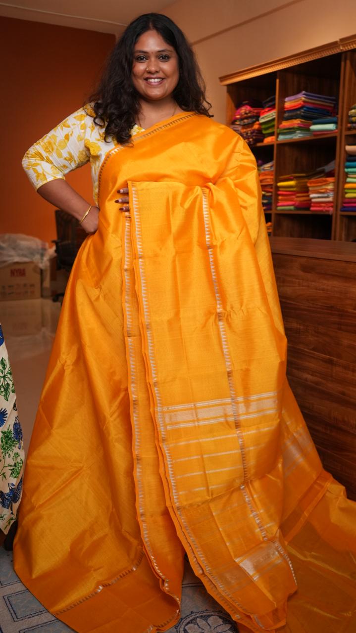 Mangalgiri Silk Cotton Saree - 15-07-04-02(AAMRAS)