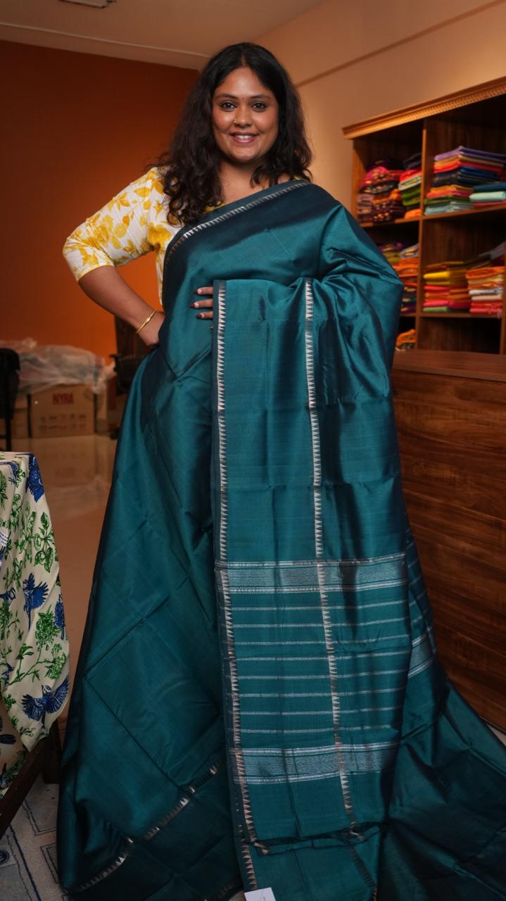 Mangalgiri Silk Cotton Saree - 15-07-04-07(MAYUR)