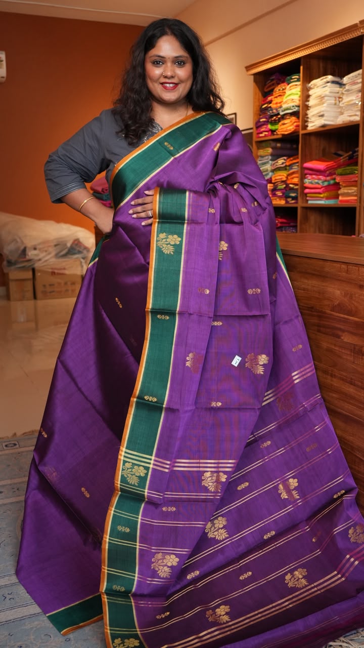 Devendra 7 Yards Saree - 11-07D-06-7Y-01 (PLUM GROVE)