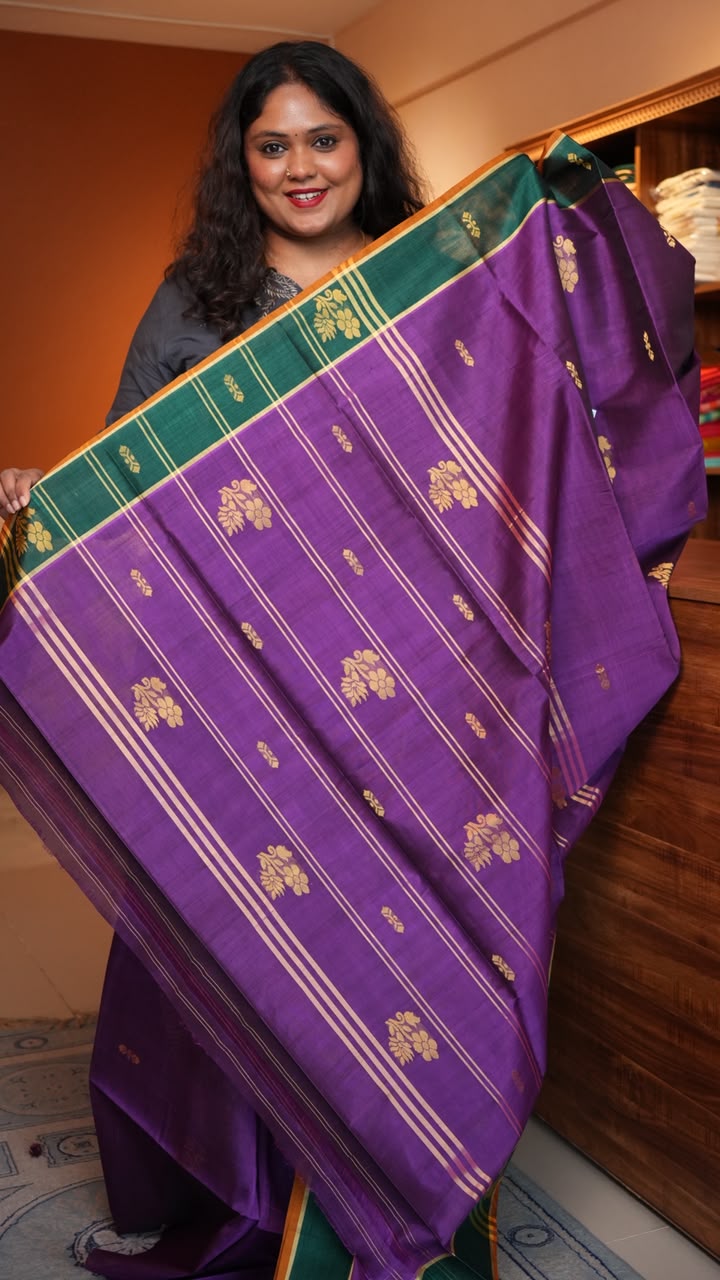 Devendra 7 Yards Saree - 11-07D-06-7Y-01 (PLUM GROVE)