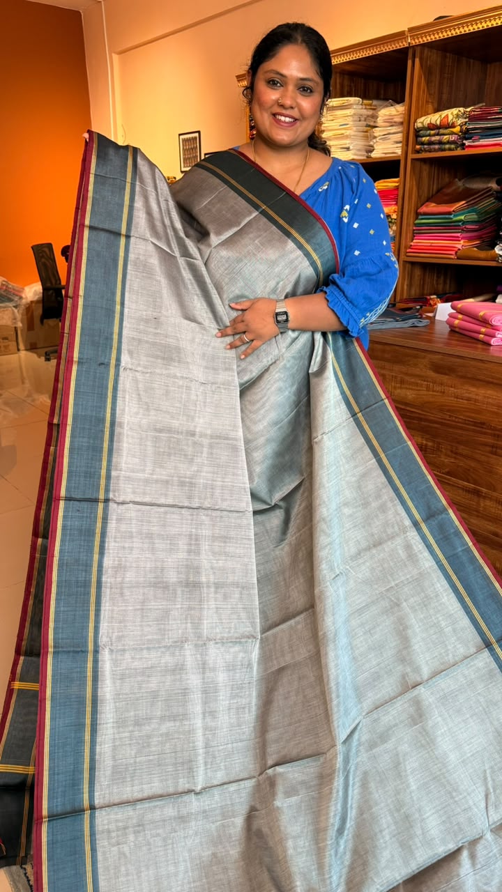 Devendra 10.5 Yards Madisar - 12-08-04-10Y-03 (Dark Grey)