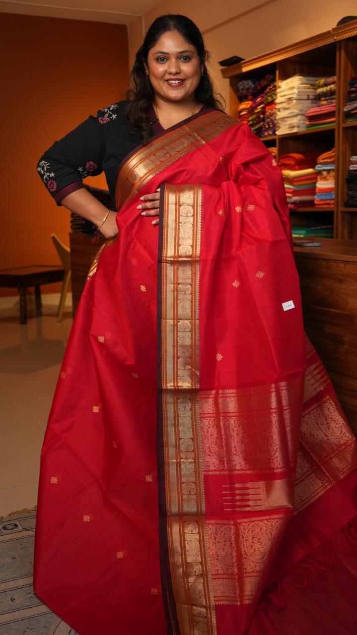 Kanchivaram Pure Silk Cotton Saree -01-08-06-01 ()