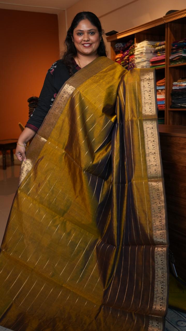 Kanchivaram Pure Silk Cotton Saree -01-08-04-01 (MANJAL VEYIL)