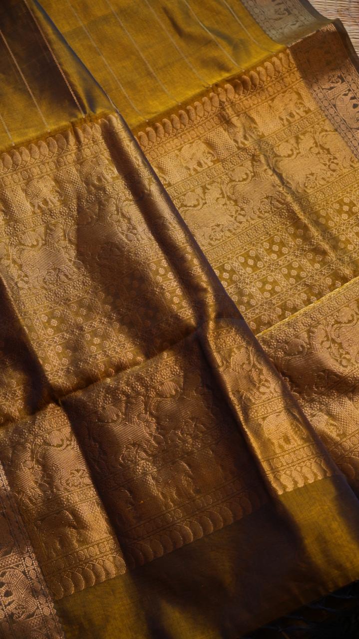 Kanchivaram Pure Silk Cotton Saree -01-08-04-01 (MANJAL VEYIL)